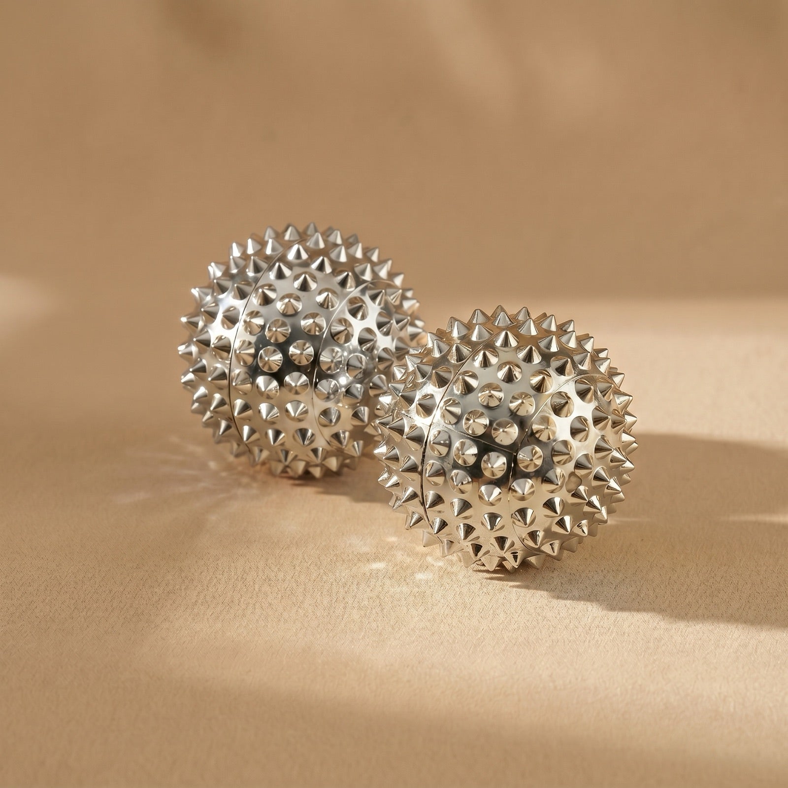 Restora Acupressure Massage Ball — silver, set of 2