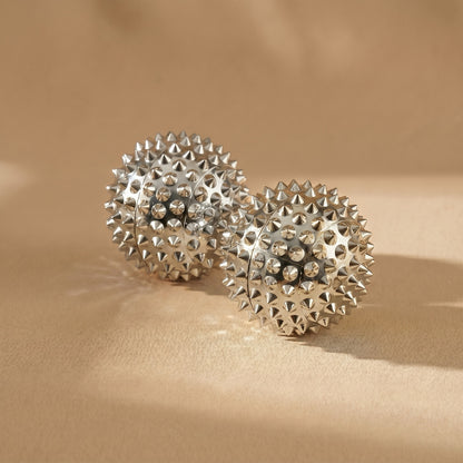 Restora Acupressure Massage Ball — silver, set of 2