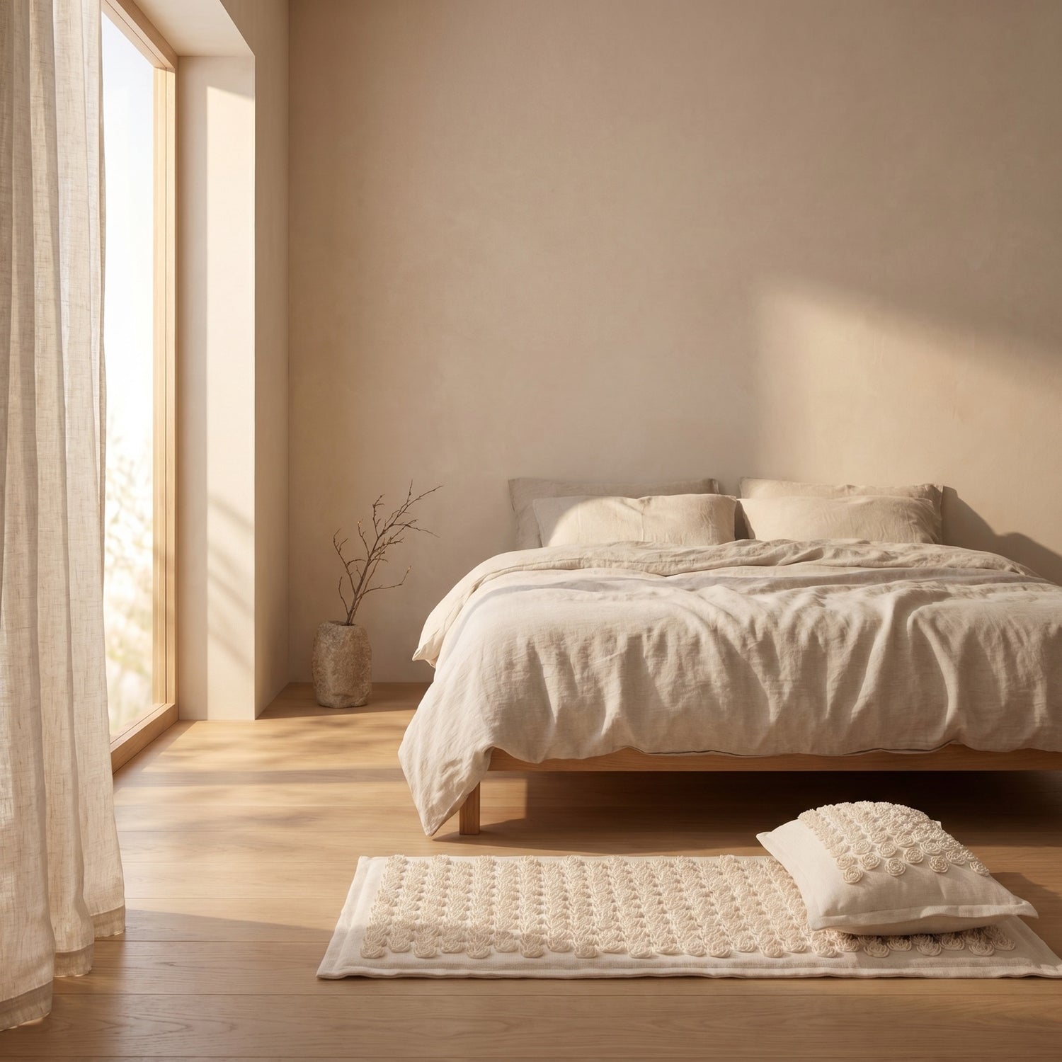 Restora mat in a serene bedroom — restful sleep